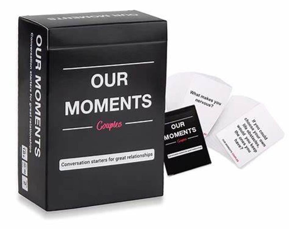 OUR MOMENTS Couples Card Game 100 Conversation Starters Date Night Relationship